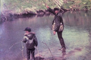 Guthrie sticks in plain sight as we fished the Harvard Hole in about 1973