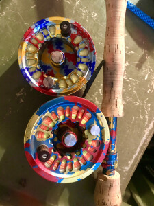 My Abel reels I ordered in "Caribbean Camo", trying to live the Buffett life